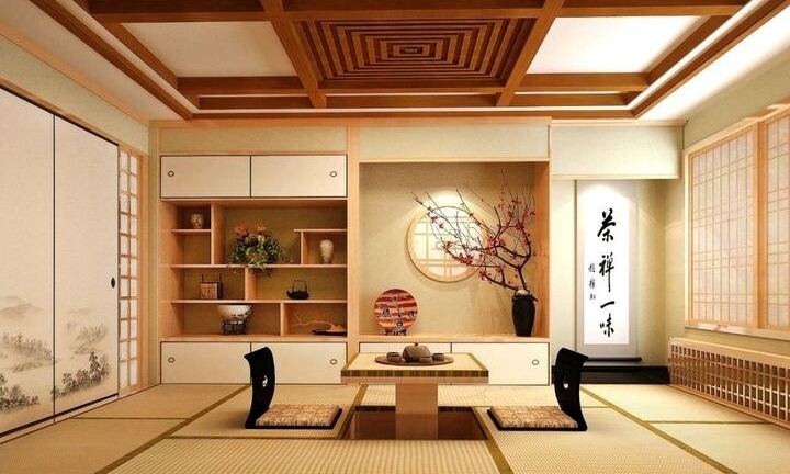 Thiết kế phòng khách theo phong cách người Nhật
