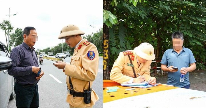 Hà Nội: Lực lượng CSGT ghi hình, xử lý loạt ô tô dừng đỗ tùy tiện trước sân bay Nội Bài