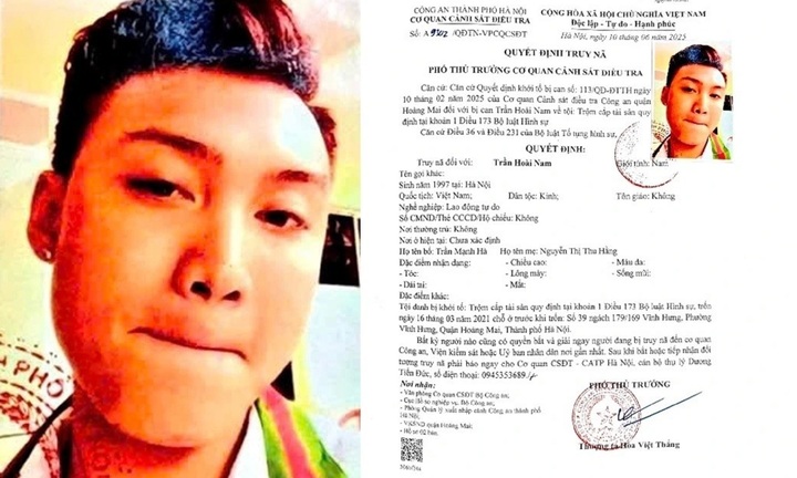 Công an TP Hà Nội truy nã 