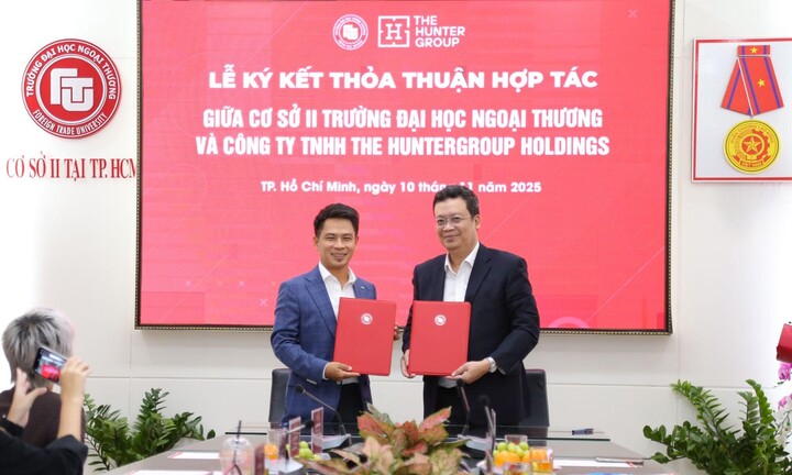 Cơ sở II Trường Đại học Ngoại thương và The Huntergroup Holdings ký kết hợp tác toàn diện