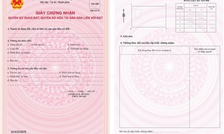 Điểm khác biệt giữa mẫu sổ đỏ cũ với mẫu sổ đỏ mới