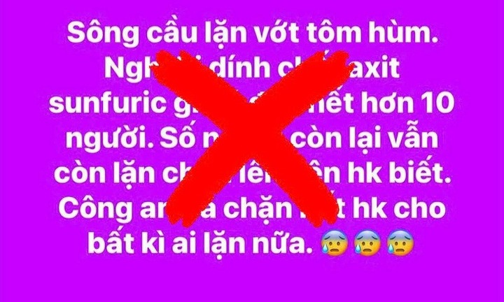 Công an tỉnh Đắk Lắk bác tin 10 người tử vong do dính axit khi lặn vớt tôm hùm