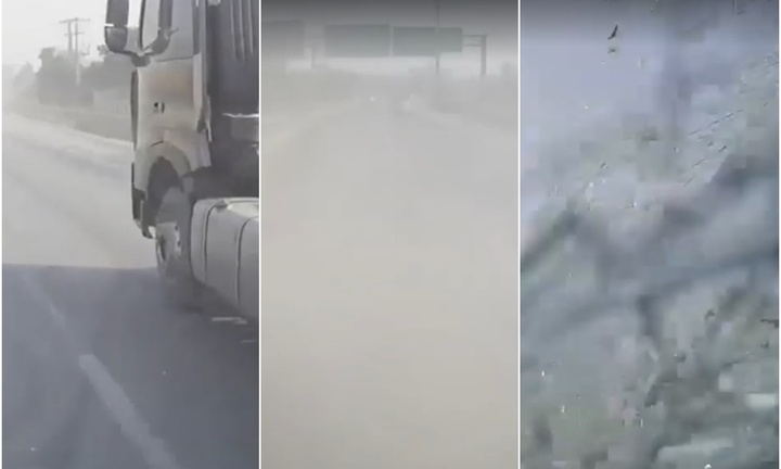 Clip: Kinh hoàng xe khách tông xe hút rác trên cao tốc Hà Nội - Thái Nguyên