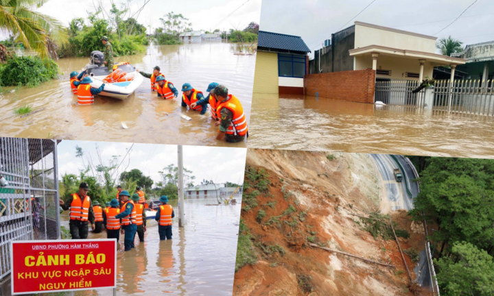 Lũ lên nhanh khiến hơn 1.700 căn nhà ở Lâm Đồng bị ngập, có nơi nước dâng lên 2,5m
