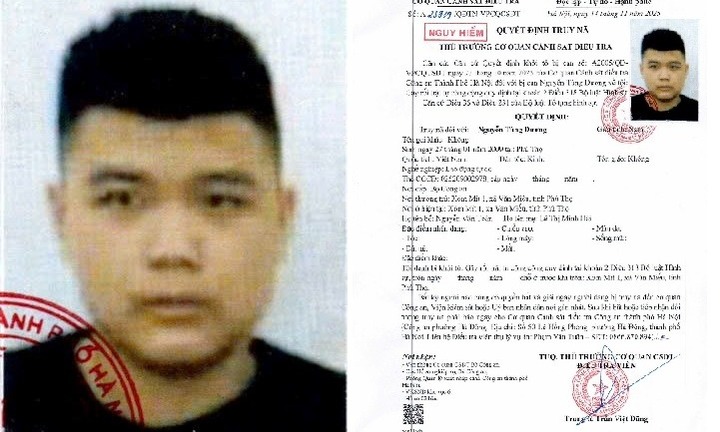 Công an truy nã Nguyễn Tùng Dương