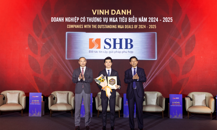SHB được vinh danh “Doanh nghiệp có thương vụ M&A tiêu biểu năm 2024-2025”