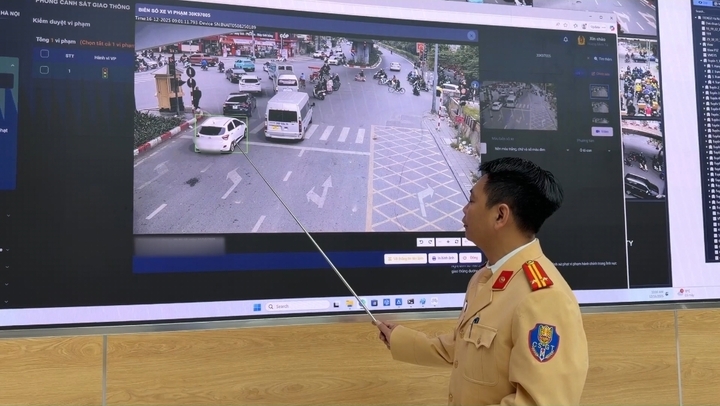 Hà Nội: Phát hiện 393 trường hợp vi phạm TTATGT qua hệ thống Camera AI