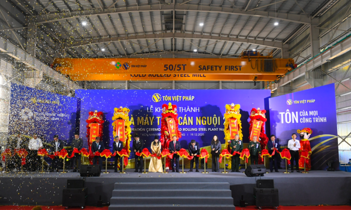 Tôn Việt Pháp khánh thành Nhà máy Thép cán nguội số 2: Khẳng định vị thế, bứt phá kỷ nguyên mới 
