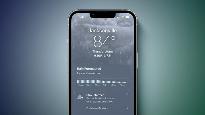 Cách kiểm tra lượng mưa ngay trên iPhone
