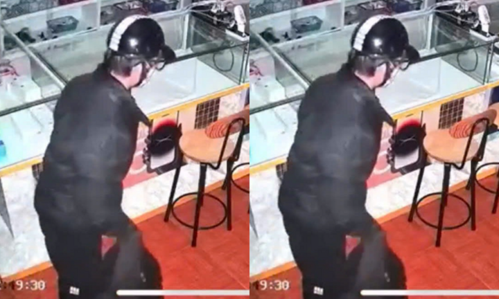 Siêu trộm đột nhập cửa hàng,