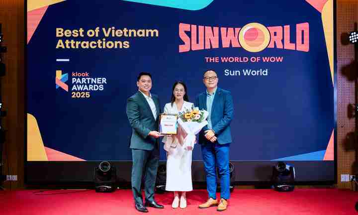Sun World được Klook vinh danh là thương hiệu tham quan và giải trí hàng đầu Việt Nam 2025
