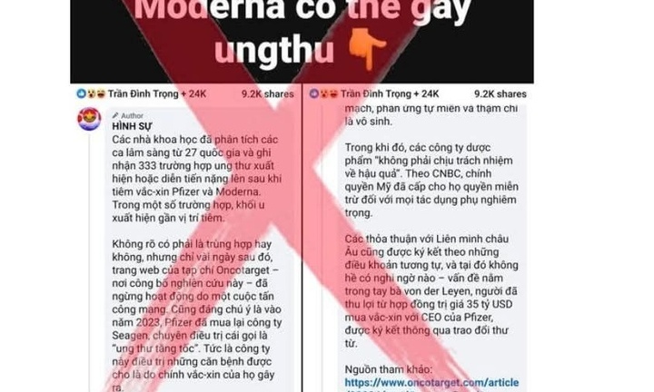 Bác sĩ lên tiếng về nghiên cứu bị hiểu sai liên quan  vaccine COVID-19 và ung thư