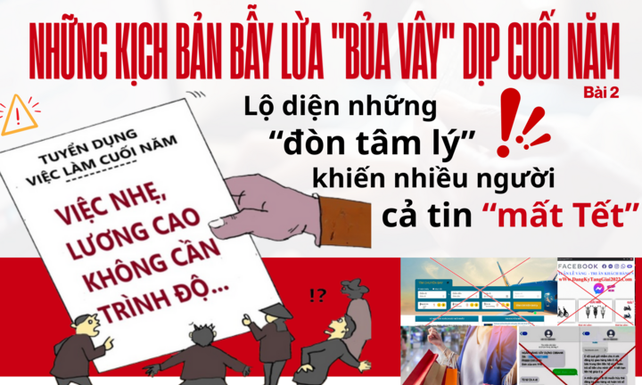 Những kịch bản bẫy lừa “bủa vây” dịp cuối năm-Bài 2: Lộ diện những “đòn tâm lý” khiến nhiều người cả tin “mất Tết”