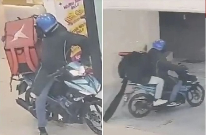 Clip: Hai đối tượng cải trang thành shipper cướp tiệm vàng
