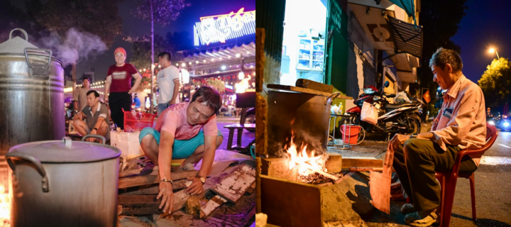 Xuyên đêm canh nồi bánh chưng: Nhịp Tết sống động và hồn quê giữa lòng TP.HCM