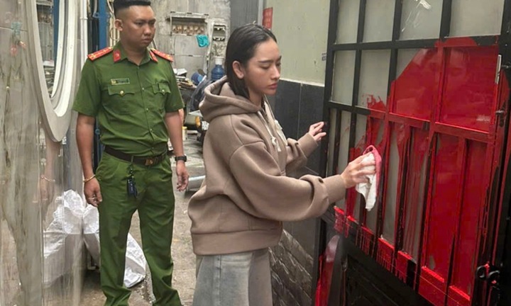 Danh tính cô gái bị bắt vì tạt sơn nhà người yêu cũ, gây thiệt hại hơn 22 triệu đồng