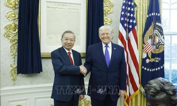 Tổng Bí thư Tô Lâm gặp Tổng thống Hoa Kỳ Donald Trump
