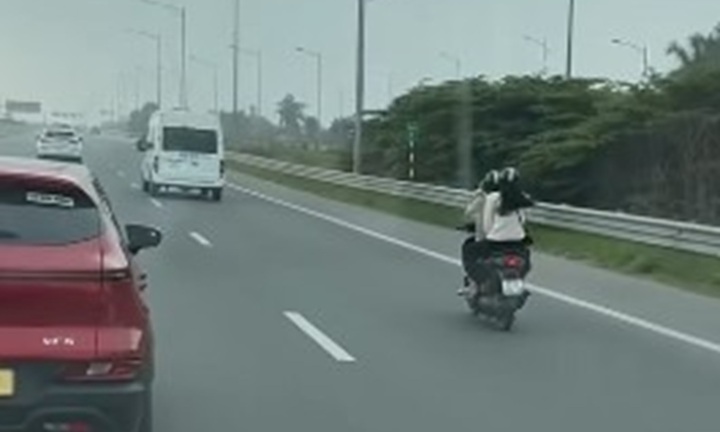 Xác định danh tính nữ sinh viên chạy xe máy vào đường cao tốc Hà Nội-Hải Phòng