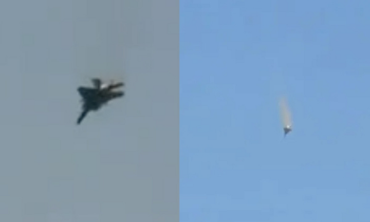 Tiêm kích F-15 của Không quân Mỹ bốc cháy, rơi ở Kuwait