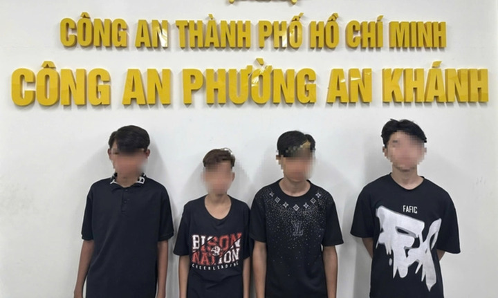 Bắt 4 thiếu niên gây ra hàng loạt vụ trộm xe máy ở TP.HCM