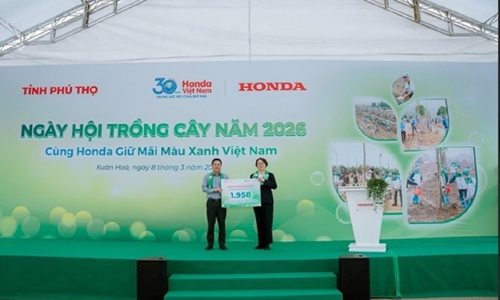 Honda Việt Nam tổ chức Ngày hội trồng cây “Cùng Honda giữ mãi màu xanh Việt Nam”