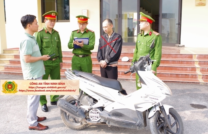 Bắt giữ đối tượng có 3 tiền án tiếp tục gây ra vụ cướp giật tại Ninh Bình