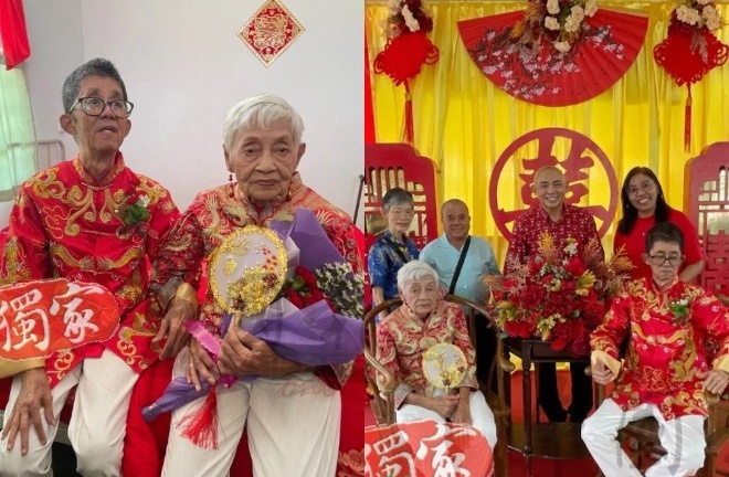 Cụ bà 91 tuổi kết hôn với cụ ông 67 tuổi sau 3 tháng hẹn hò tại viện dưỡng lão