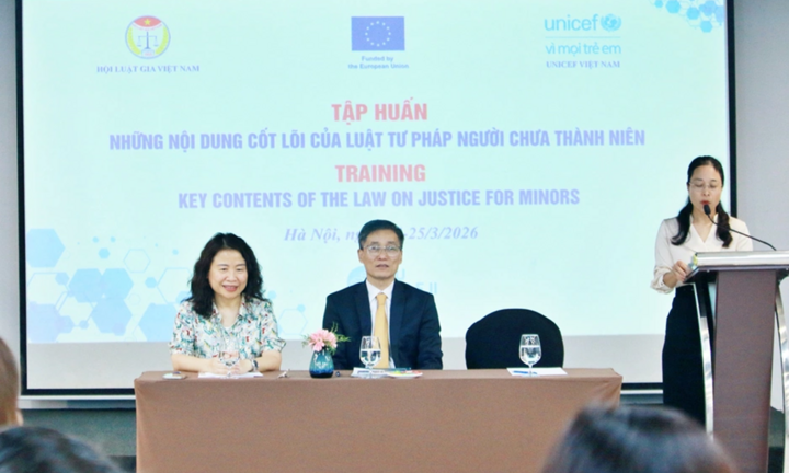 Hội Luật gia Việt Nam thúc đẩy tiếp cận nhân văn của Luật Tư pháp người chưa thành niên