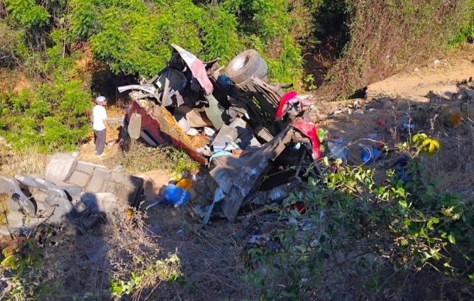 Hiện trường xe khách lao xuống vực, 4 người tử vong, nhiều người bị thương ở Lâm Đồng