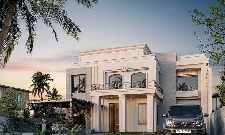 Mẫu thiết kế nhà mặt tiền 12m sâu 6m đẹp