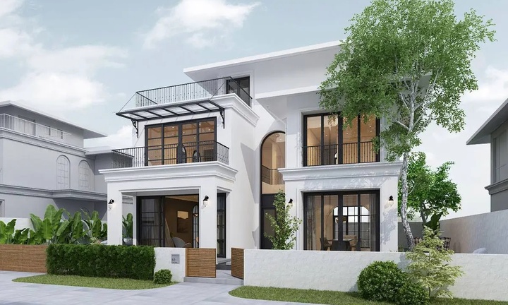 Các mẫu nhà 2 tầng 4 phòng ngủ dưới 1 tỷ