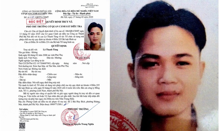 Truy nã Lò Thanh Tùng - đối tượng tổ chức trái phép chất ma túy 