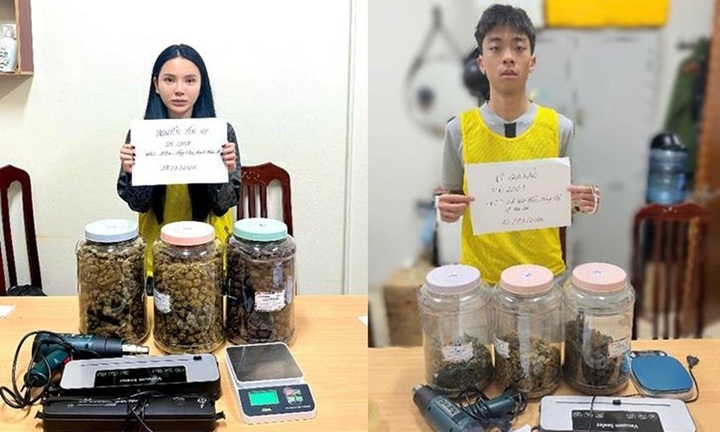 Bắt đôi nam nữ mua bán trái phép chất ma túy ở Hà Nội