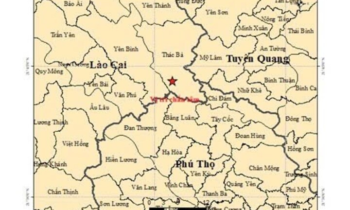 Xảy ra động đất 3 độ richter ở xã Thác Bà, Lào Cai