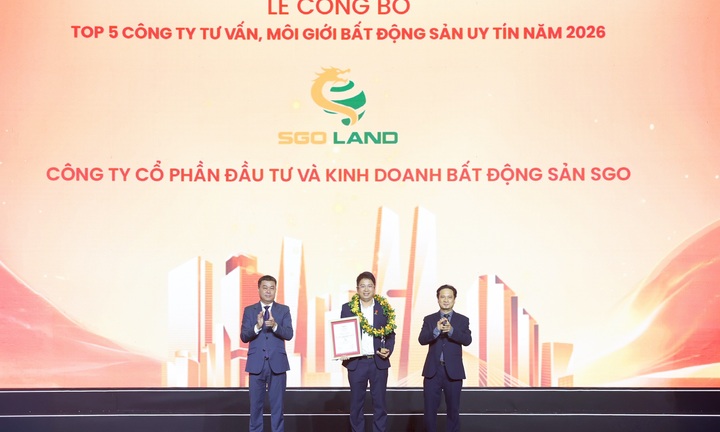 SGO Land lọt Top 5 Công ty Tư vấn và Môi giới Bất động sản Việt Nam năm 2026