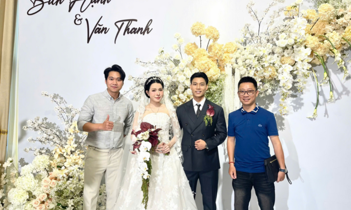 Hé lộ thực đơn tiệc cưới của cầu thủ Văn Thanh, có cả món dát vàng