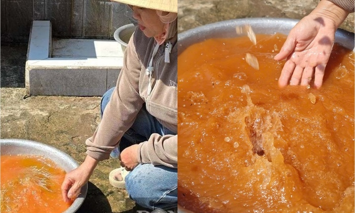 Kỳ lạ nước giếng đục vàng như mật ở Quảng Trị 