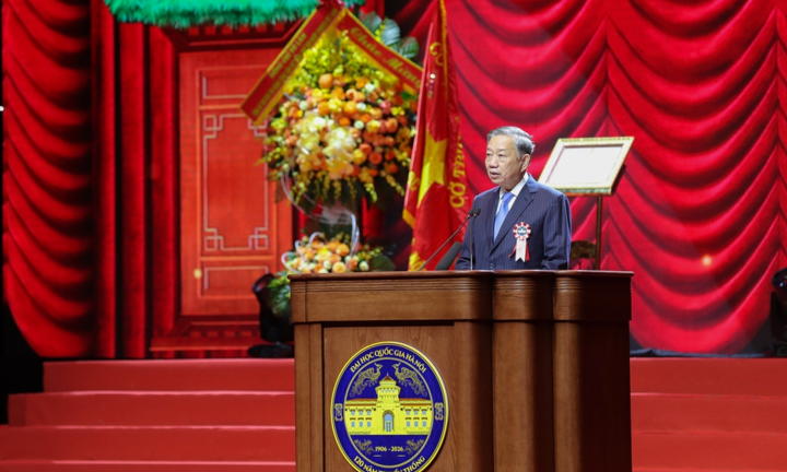Tổng Bí thư, Chủ tịch nước Tô Lâm: Đại học Quốc gia Hà Nội phải luôn tự soi mình trong trách nhiệm quốc gia