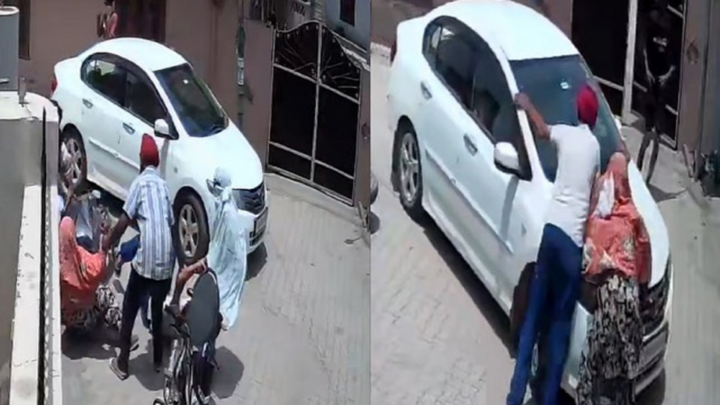 Clip: Cháu gái 4 tuổi bị bắt cóc ngay giữa ban ngày, ông bà chống trả quyết liệt
