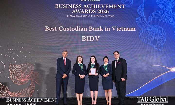 BIDV giữ vững vị thế Ngân hàng lưu ký tốt nhất Việt Nam 