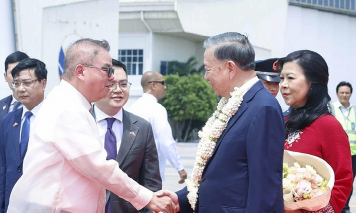 Tổng Bí thư, Chủ tịch nước Tô Lâm và Phu nhân bắt đầu chuyến thăm Philippines
