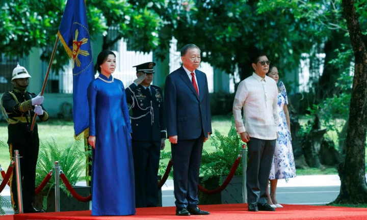 Lễ đón Tổng Bí thư, Chủ tịch nước Tô Lâm và Phu nhân thăm cấp Nhà nước tới Philippines