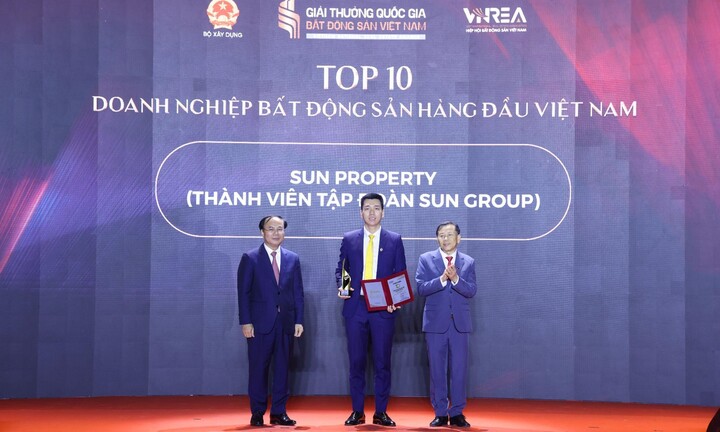 Sun Property “chiến thắng” 4 hạng mục quan trọng tại Giải thưởng Quốc gia Bất động sản Việt Nam 2026