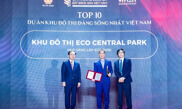 Nhà sáng lập Ecopark lập cú đúp tại Giải thưởng Quốc gia Bất động sản Việt Nam lần thứ II