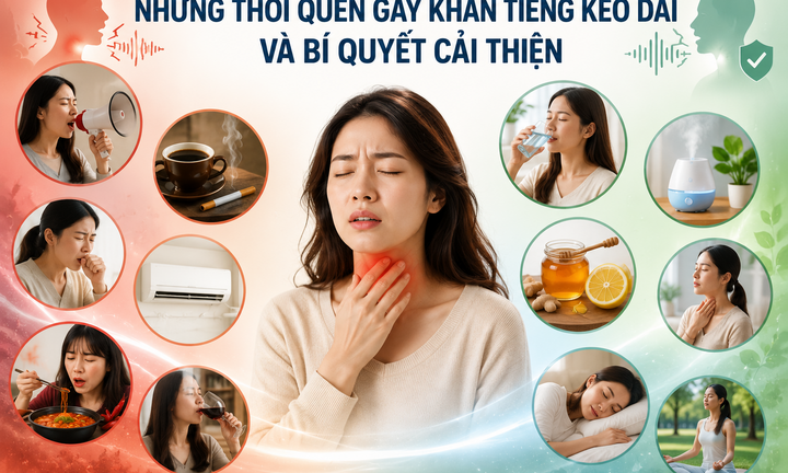 Những thói quen gây khàn tiếng kéo dài và bí quyết cải thiện