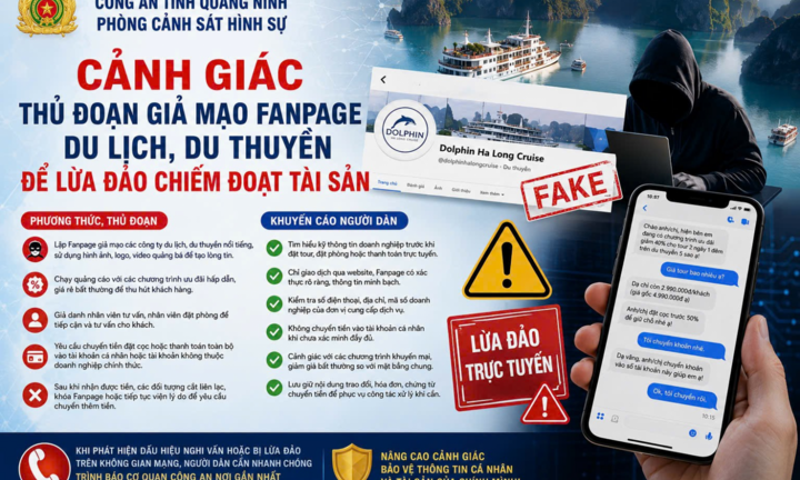 Cảnh giác thủ đoạn giả mạo Fanpage du lịch để lừa đảo chiếm đoạt tài sản