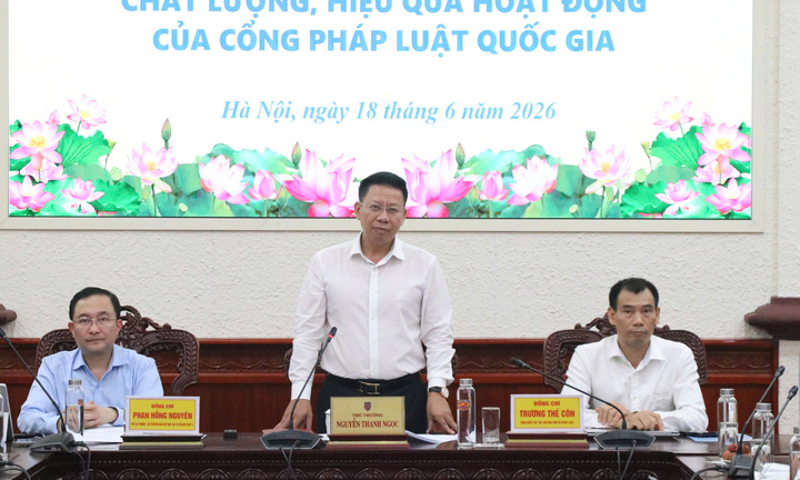 Thứ trưởng Bộ Tư pháp: Nâng cao hiệu quả Cổng Pháp luật quốc gia là yêu cầu cấp thiết