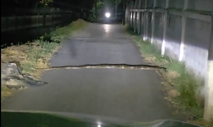 Đang lái xe trong đêm, cặp vợ chồng giật mình phát hiện trăn khổng lồ dài 3,6 mét chắn ngang đường