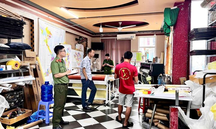Phát hiện, xử lý cơ sở in, kinh doanh bản đồ hành chính không phép tại Hưng Yên