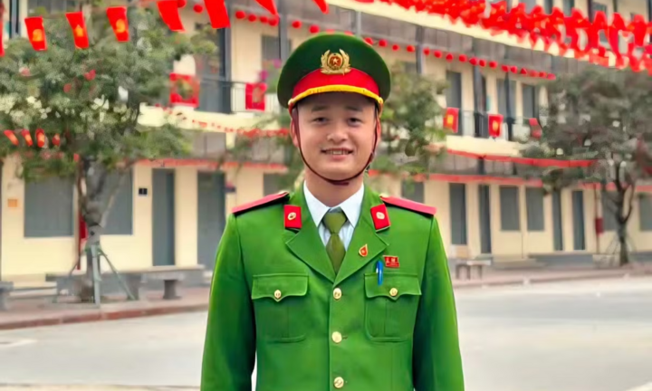 Trung úy Công an dũng cảm cứu 2 người gặp nạn ở hồ công viên tại Phú Thọ